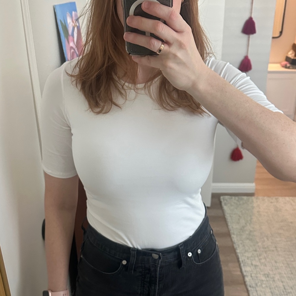 Everlane short sleeved thong bodysuit - Picture 3 of 5
